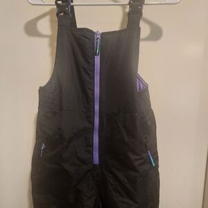 Black and Purple Snow Bib